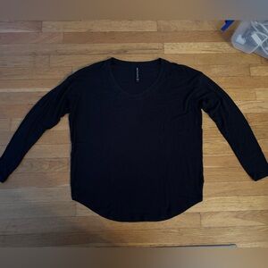 Athleta Black Long Sleeve Tee